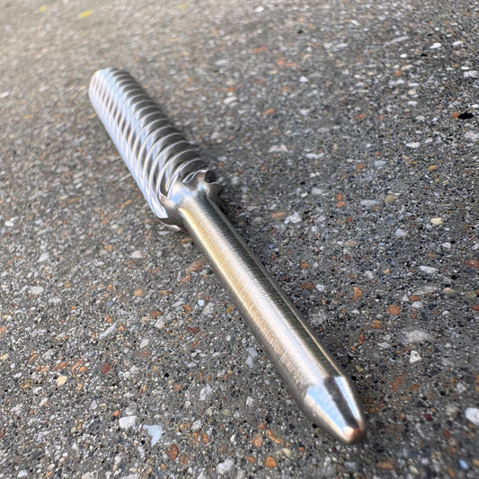 Stainless Twisty Single Prong